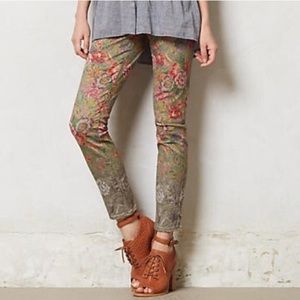 Pilocro and The Letterpress Anthro Floral Jeans